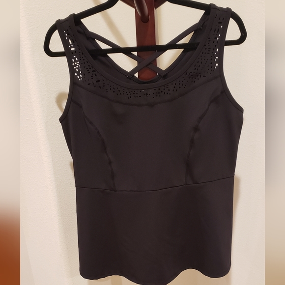 Livi Active Tops - Lane Bryant "Livi Active" black racerback top - size 14/16